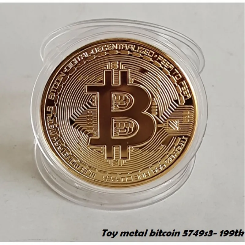 Toy metal bitcoin
